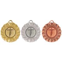 M029 Medaille goud-zilver-brons